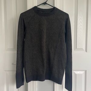 lululemon athletica Black Crewneck Rest Less Lightweight Spring Top